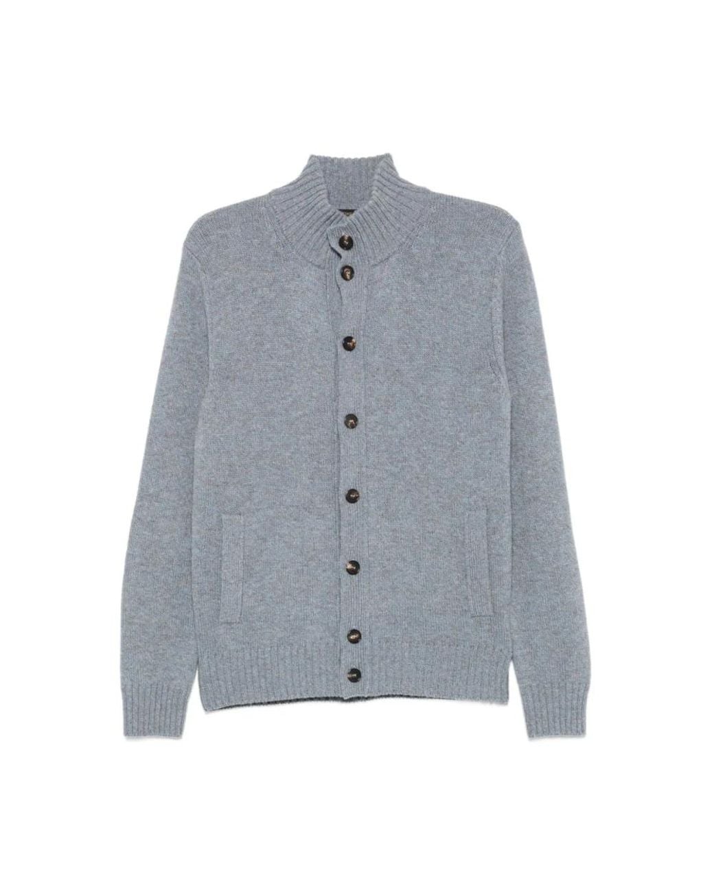 Cardigans Zanone de hombre de color Blue