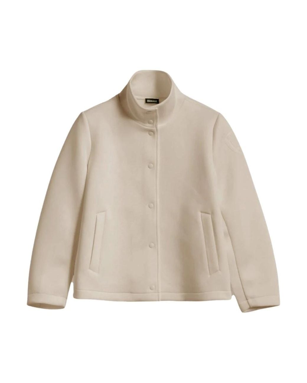 Blauer Jassen ,Polyester Scuba Jacket in het Natural