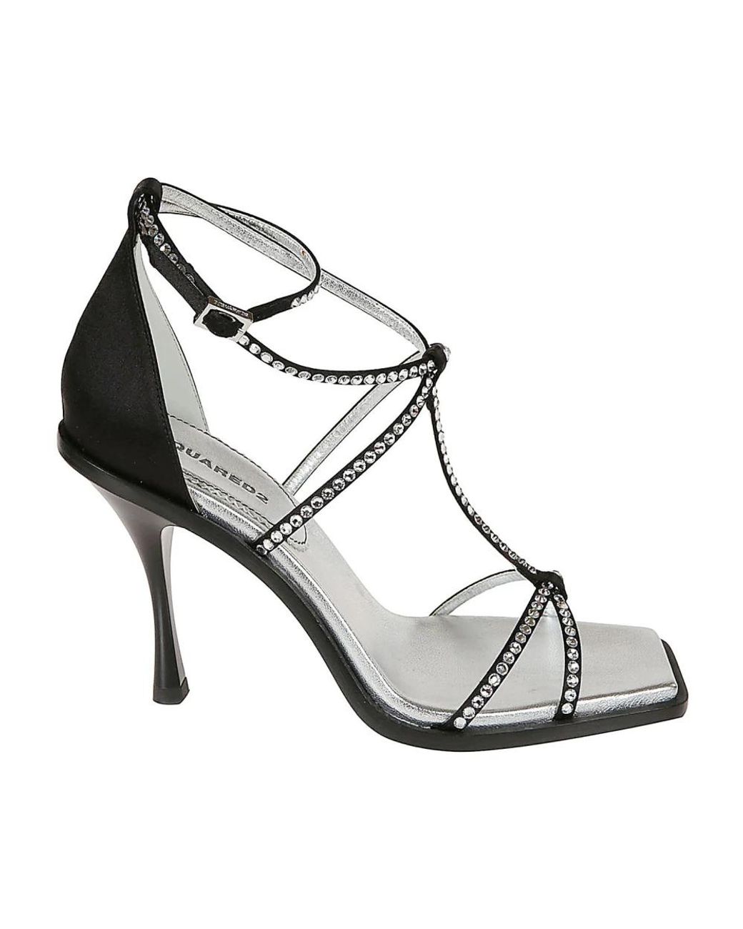 High Heel Sandals di DSquared² in Metallic