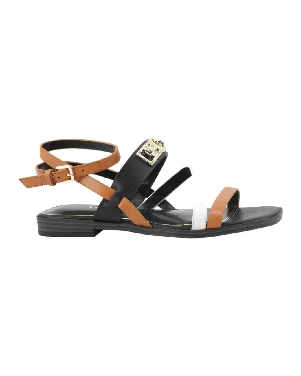 Guess Brown Flat Sandals