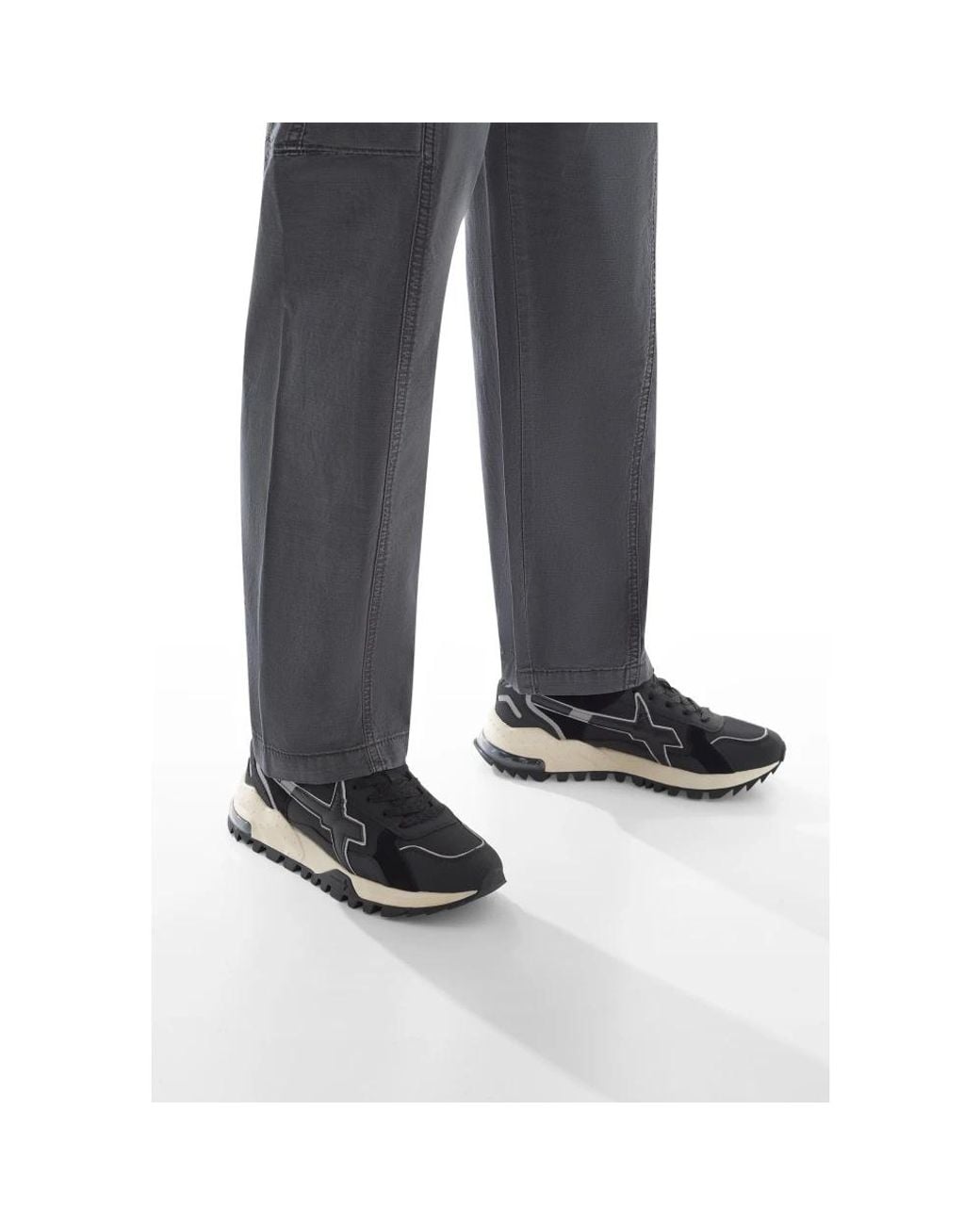 W6yz Black Sneakers for men