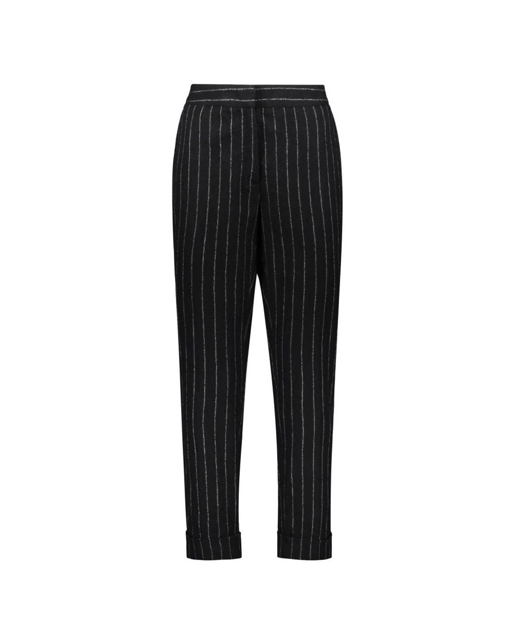 Lorena Antoniazzi Black Slim-Fit Trousers