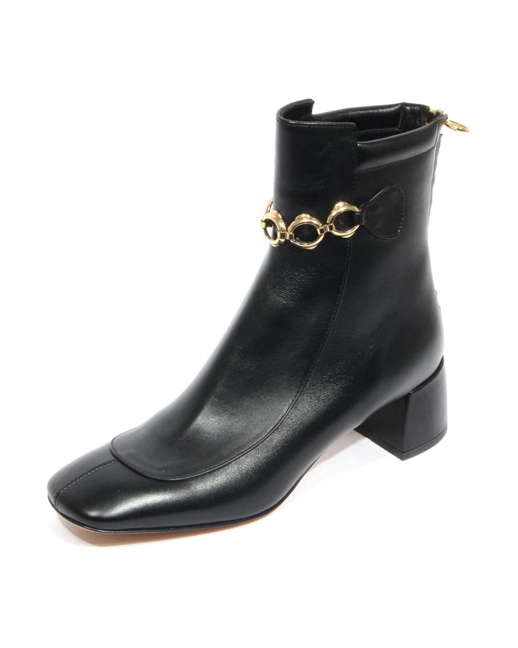 A. BOCCA Black Heeled Boots