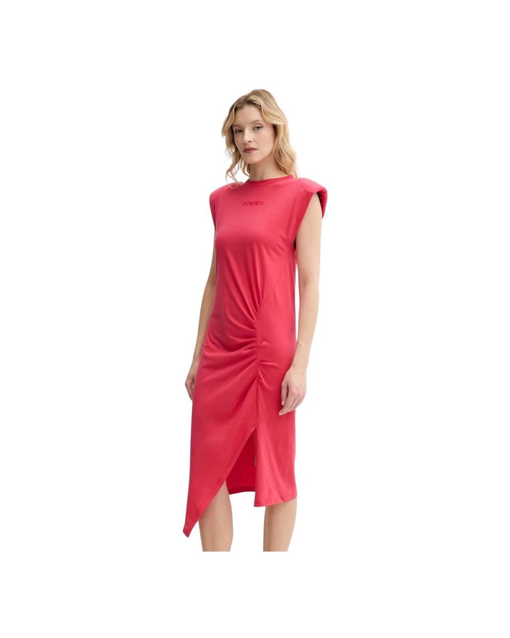 Pinko Fitted Midi Jurk in het Red