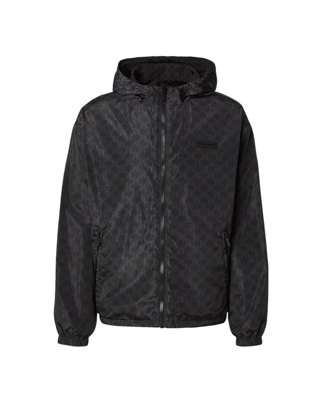Karl Lagerfeld Black Light Jackets for men