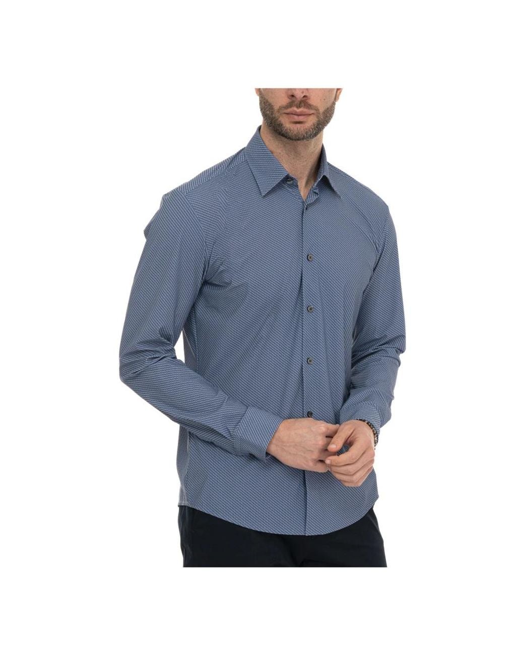 Boss Blue Casual Shirts for men