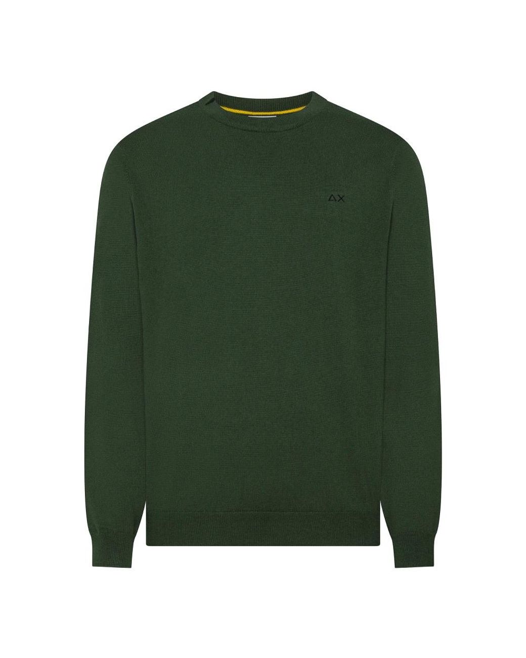 Sun 68 Green Round-Neck Knitwear for men