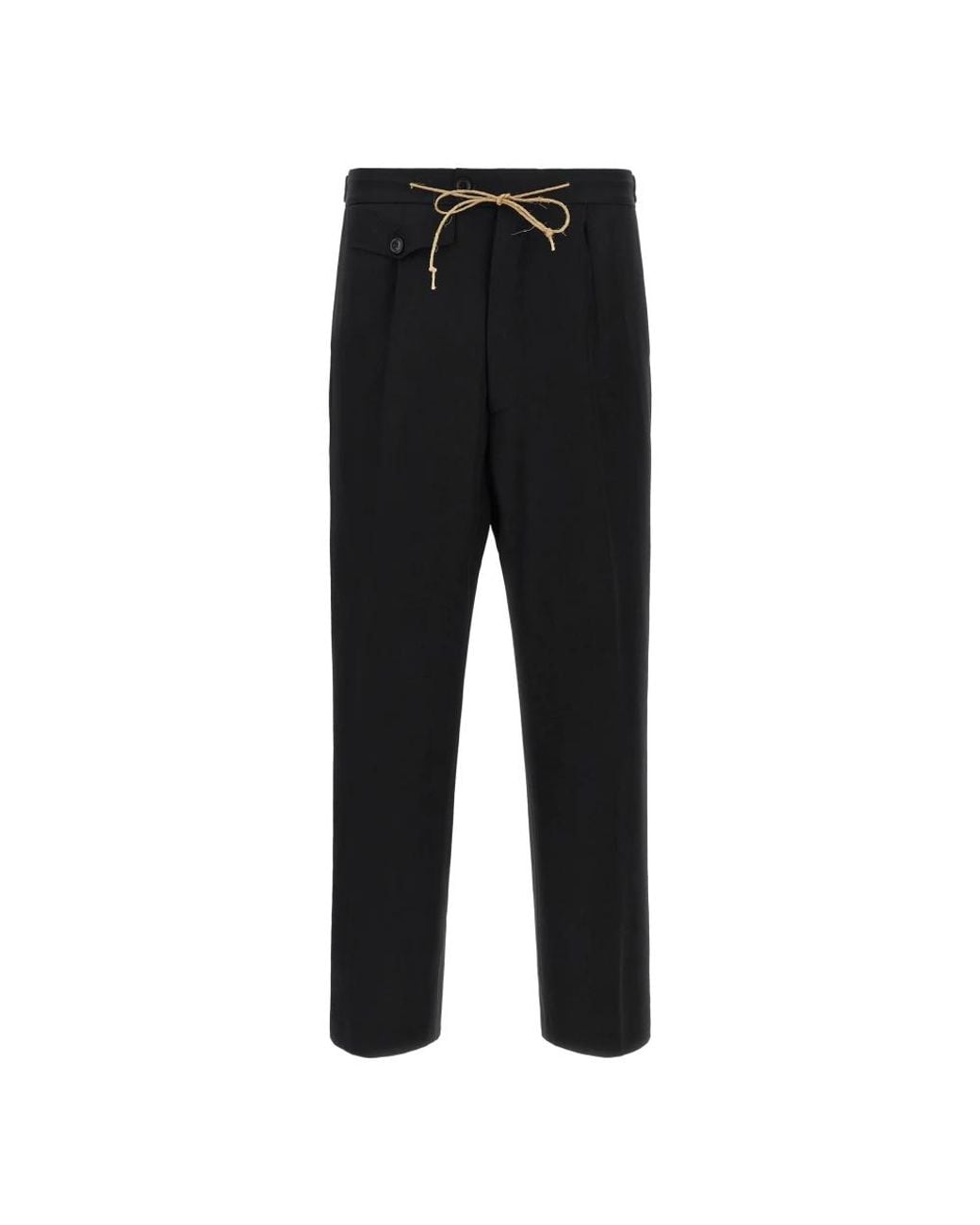 NAMACHEKO Perkin Pantalon in het Black voor heren