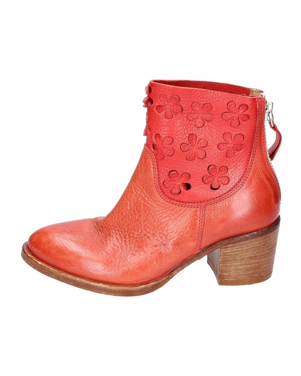 Moma Red Heeled Boots