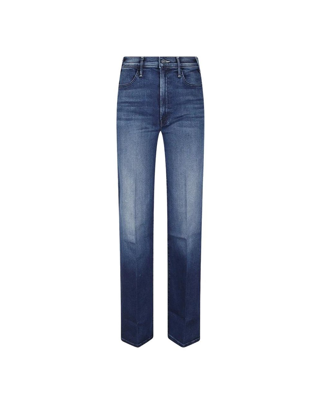 Mother Blue Wide Jeans