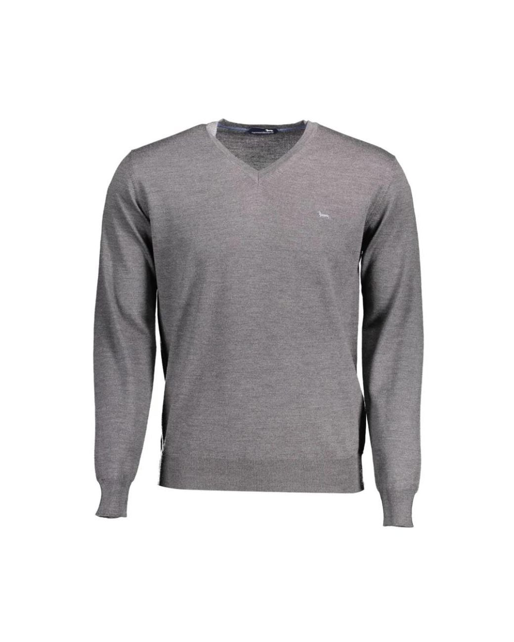 Harmont & Blaine Gray V-Neck Knitwear for men