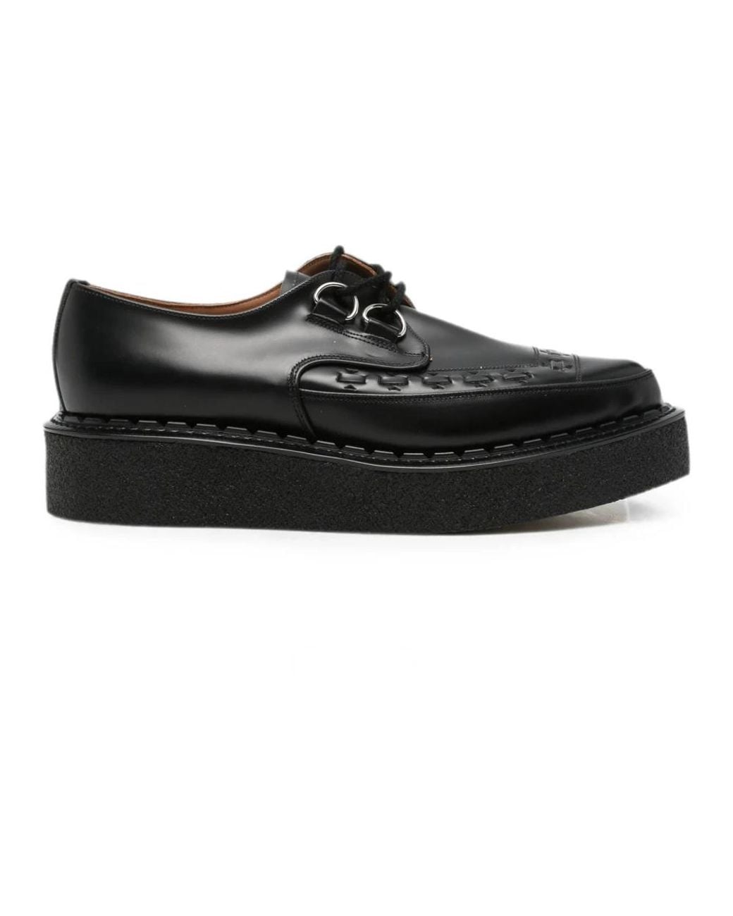 Comme des Garçons Black Laced Shoes for men