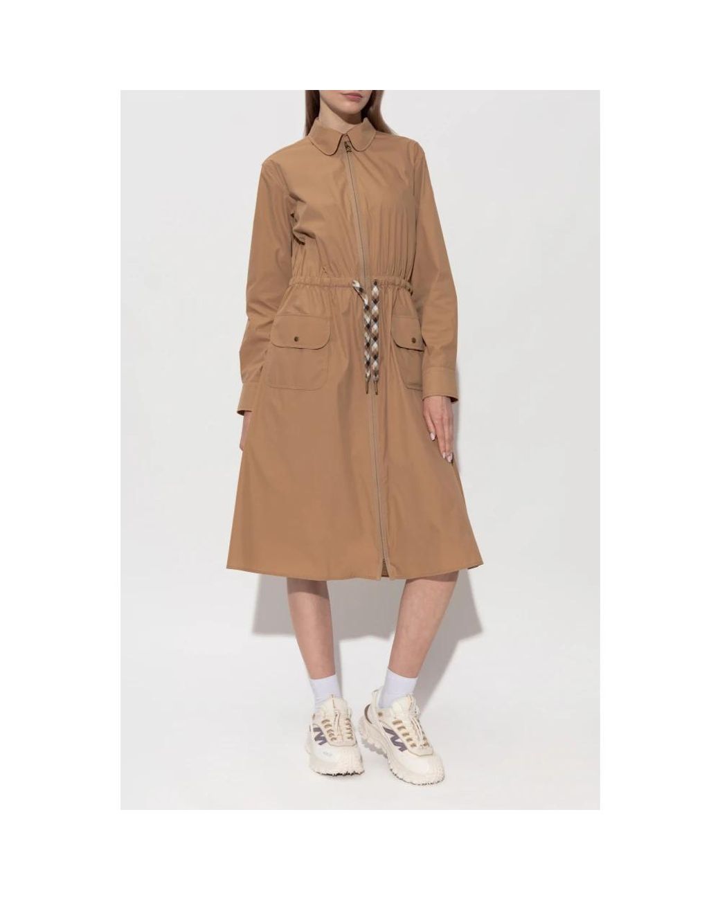 Moncler Brown Shirt Dresses