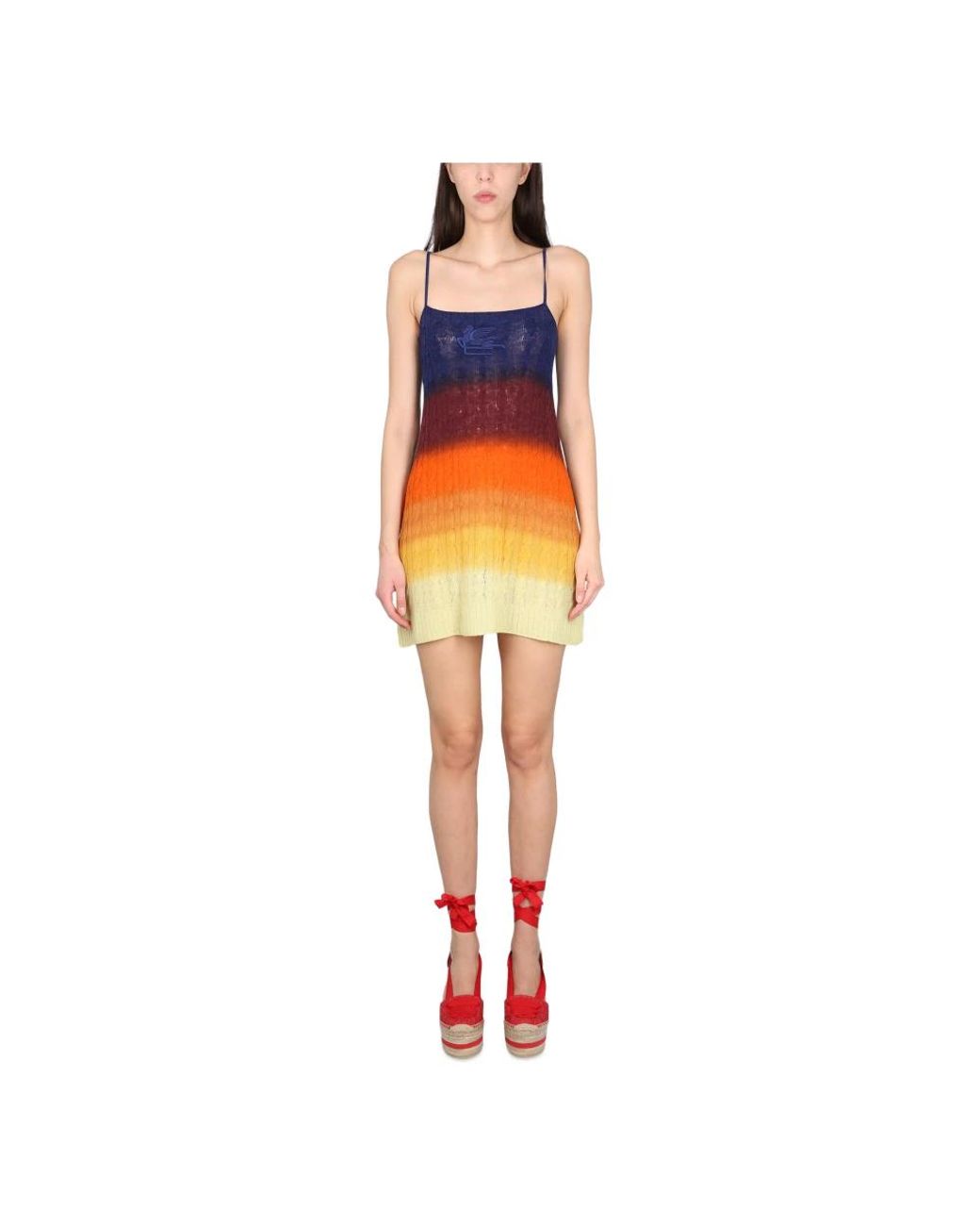 Etro Orange Short Dresses