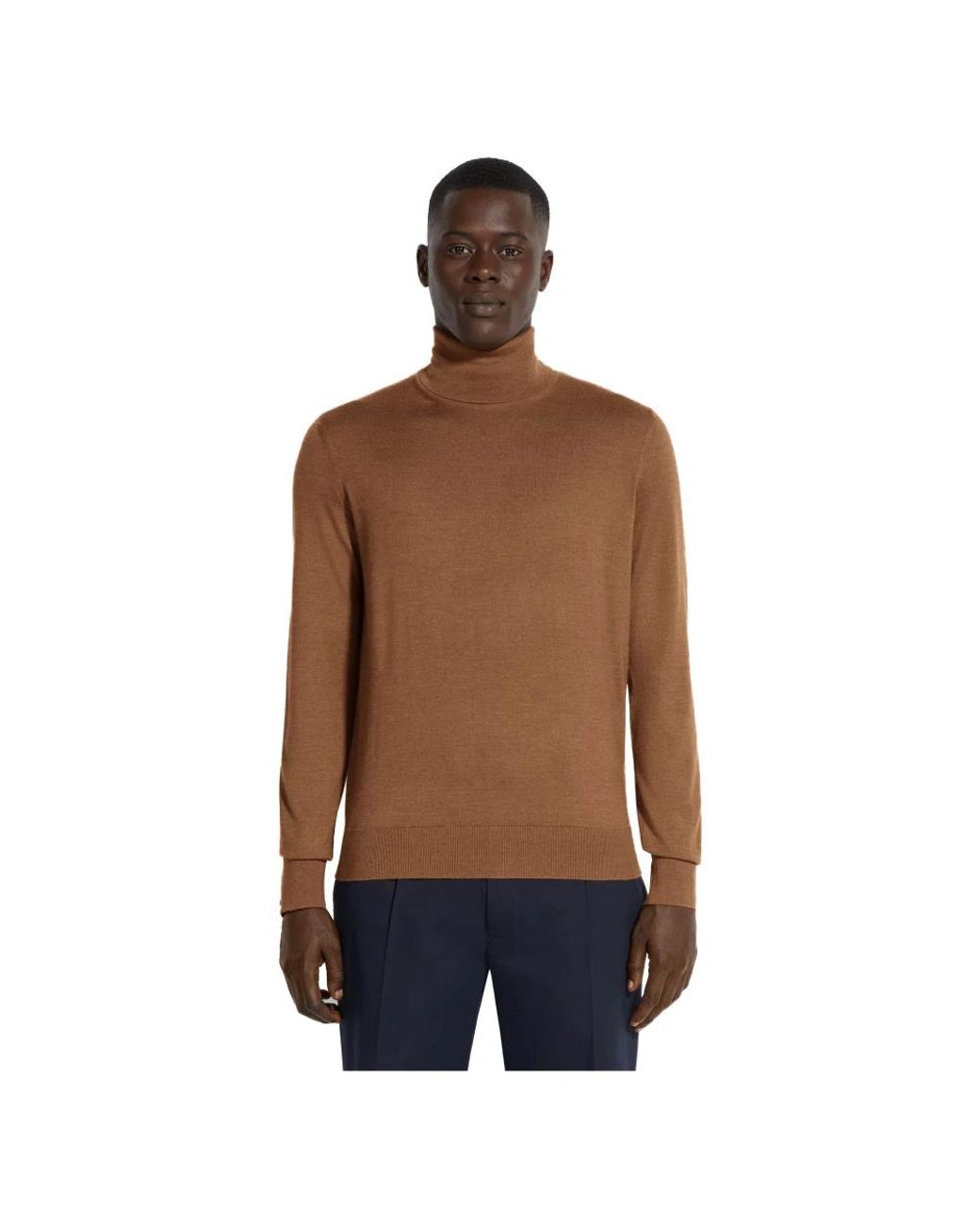 Zegna Brown Cashmere Knitwear for men