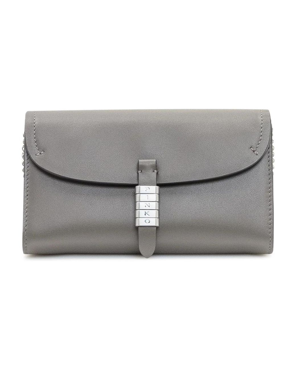 Pinko Gray Clutches