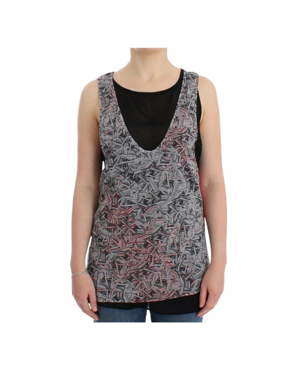 CoSTUME NATIONAL Black Sleeveless Tops