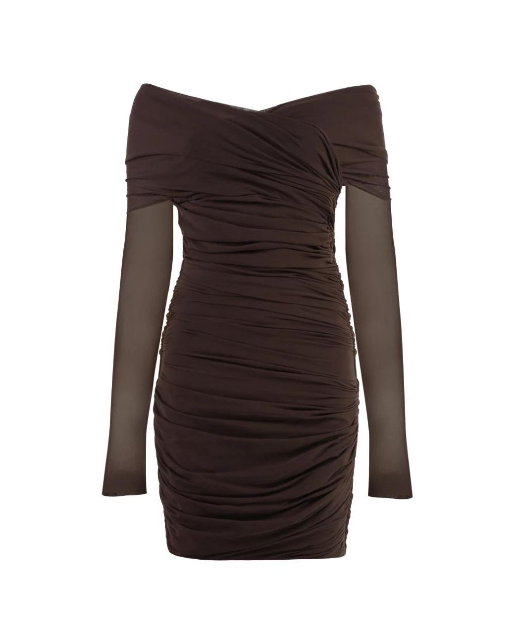 Philosophy Di Lorenzo Serafini Brown Short Dresses