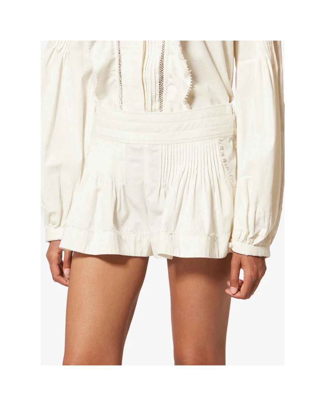 Isabel Marant White Short Shorts