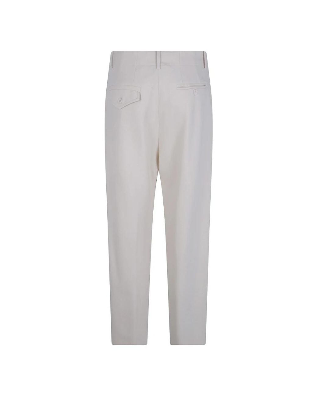 Semicouture Gray Straight Trousers