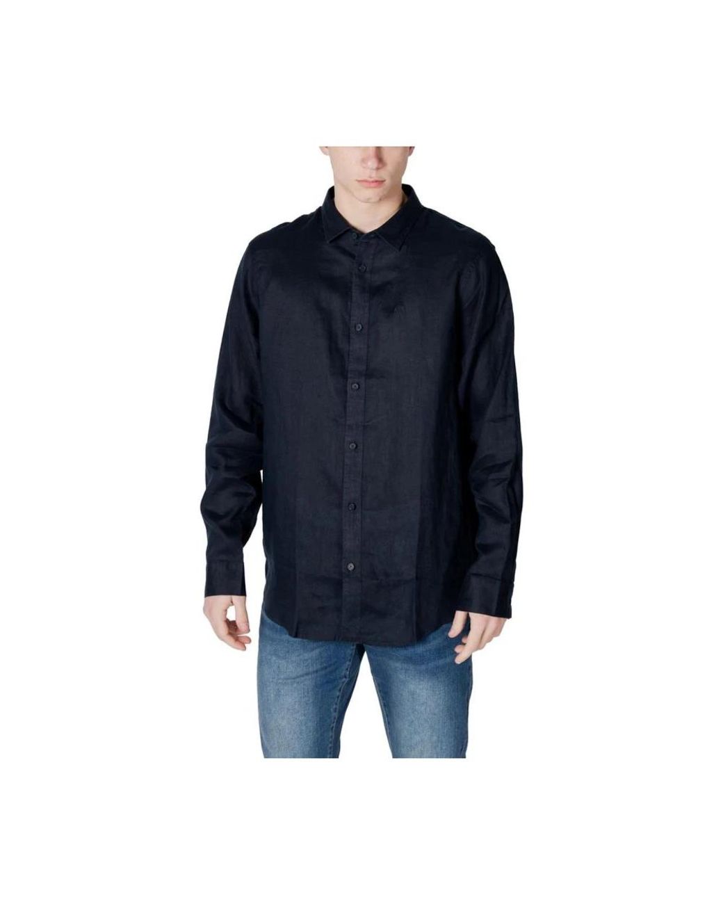 ARMANI EXCHANGE Blue Casual Shirts for men