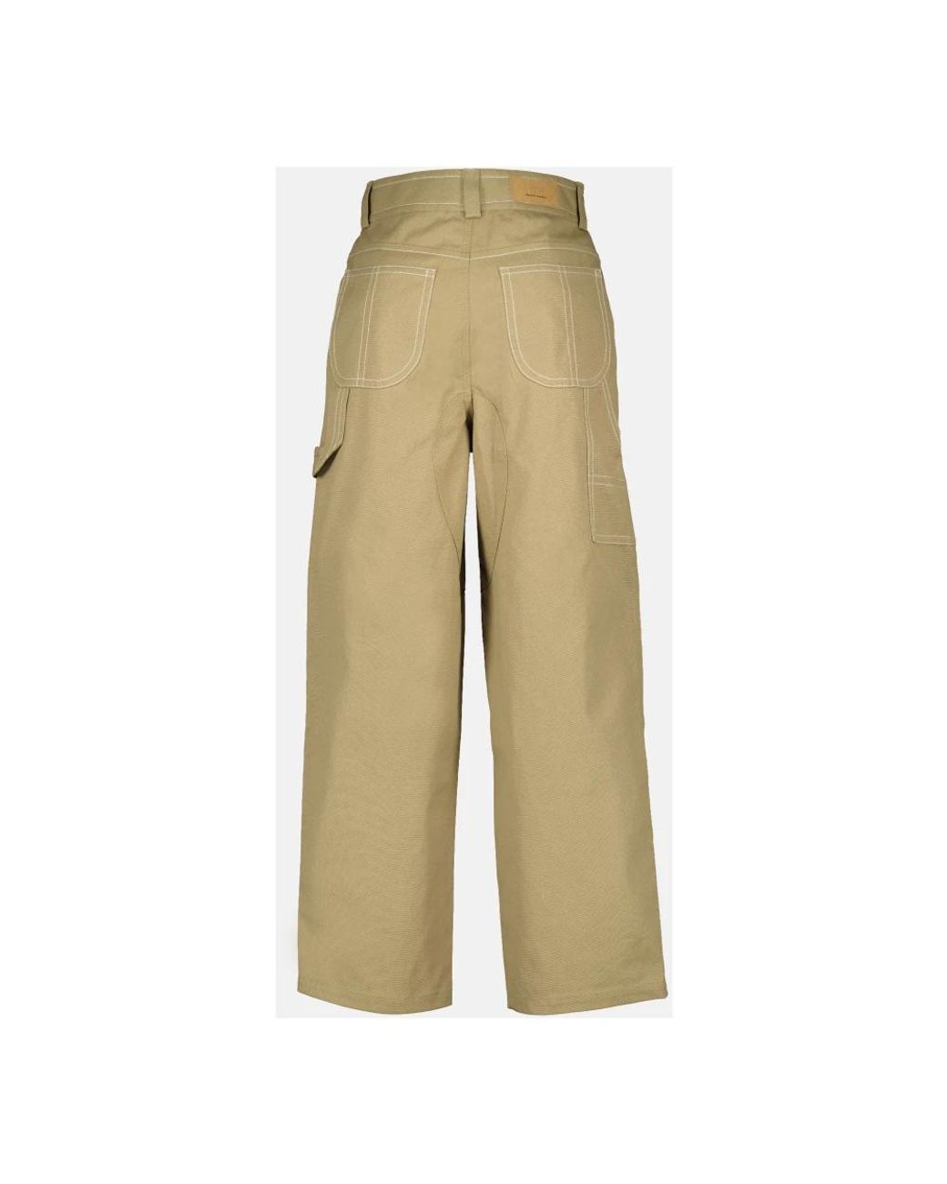 Wide Trousers AMI de hombre de color Natural