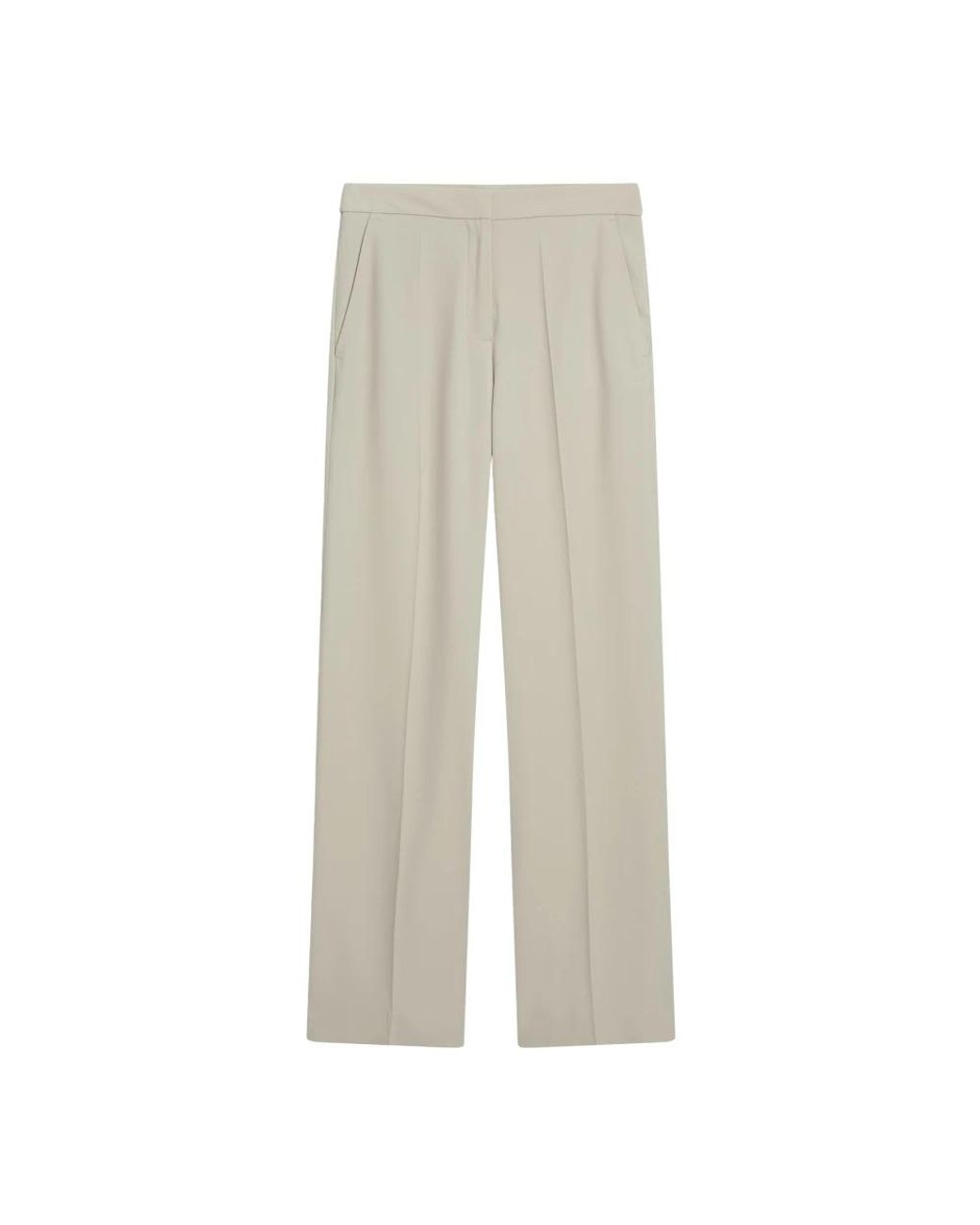 Cinque Broeken ,High-Waisted Wide-Leg Broek in het Gray