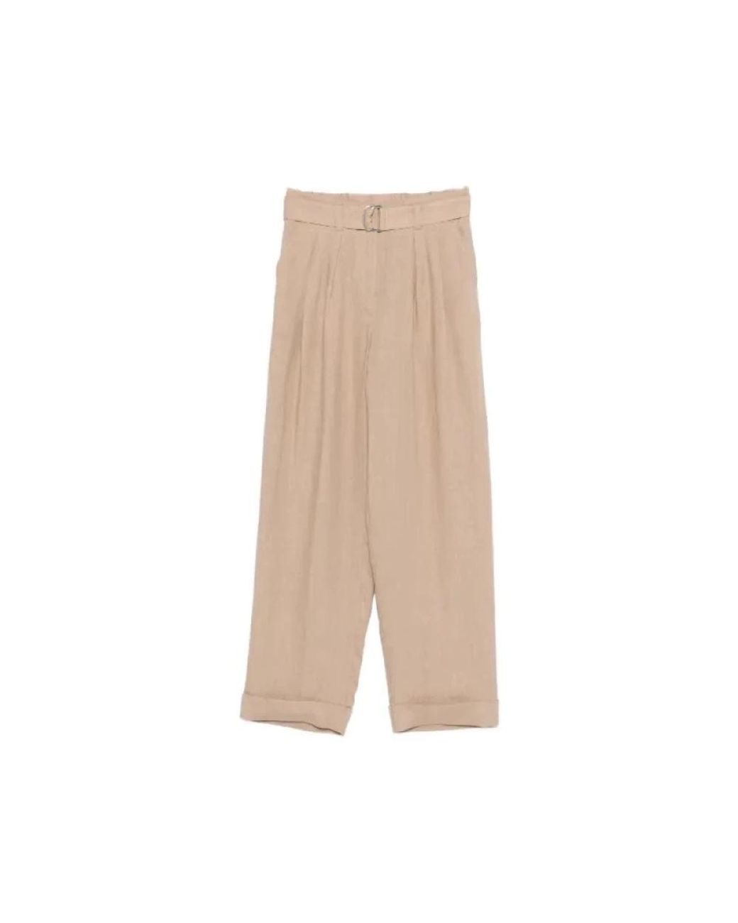 Panicale Natural Cropped Trousers