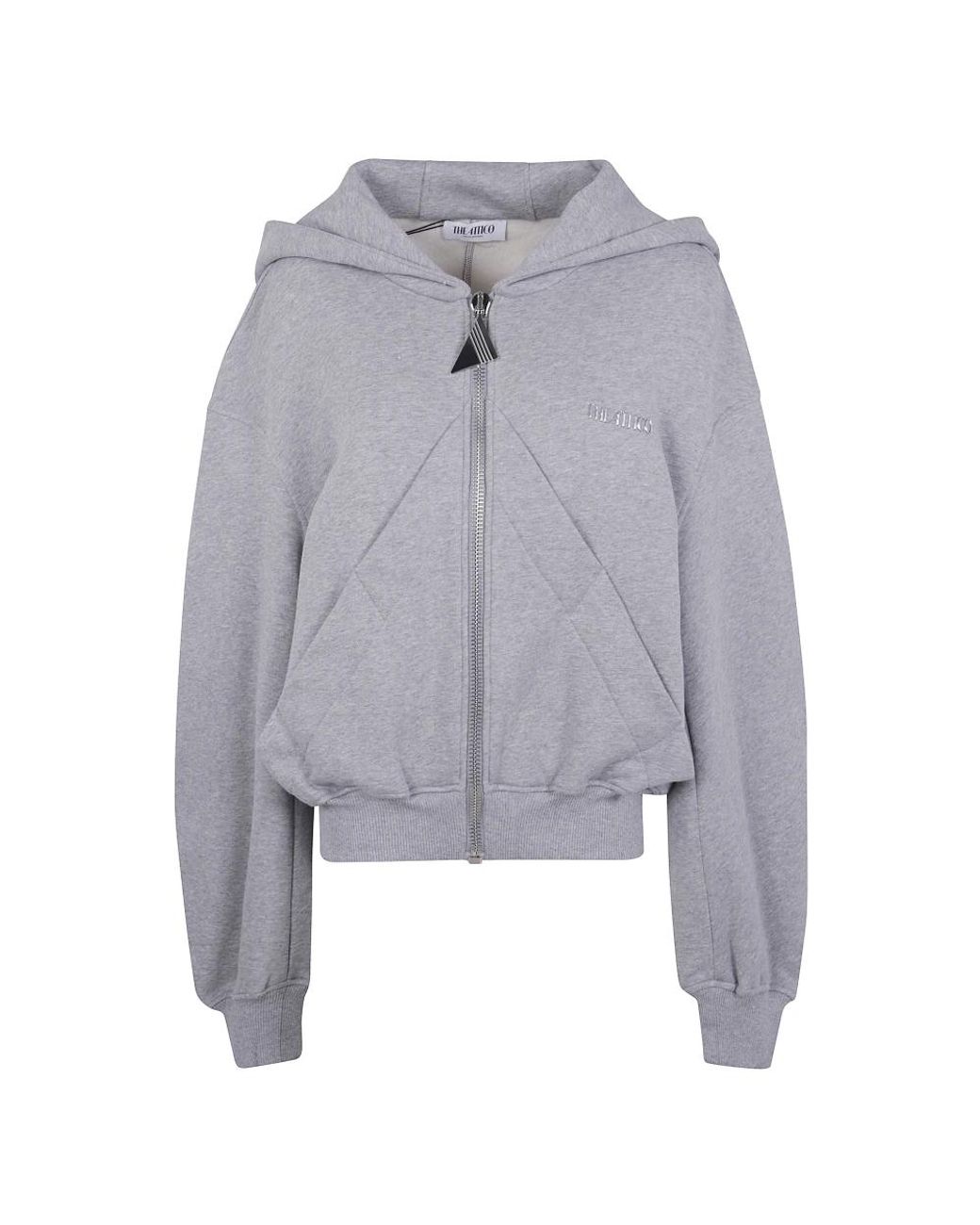 The Attico Gray Zip-Throughs
