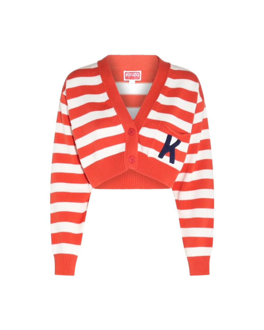 KENZO Truien & Vesten ,Rood ,Katoen Maglie Rouge Moyen Cardigan in het Red