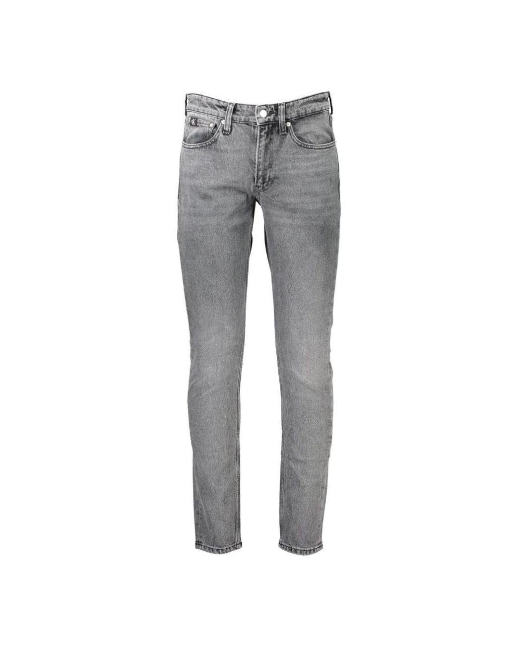 Calvin Klein Gray Slim-Fit Jeans for men