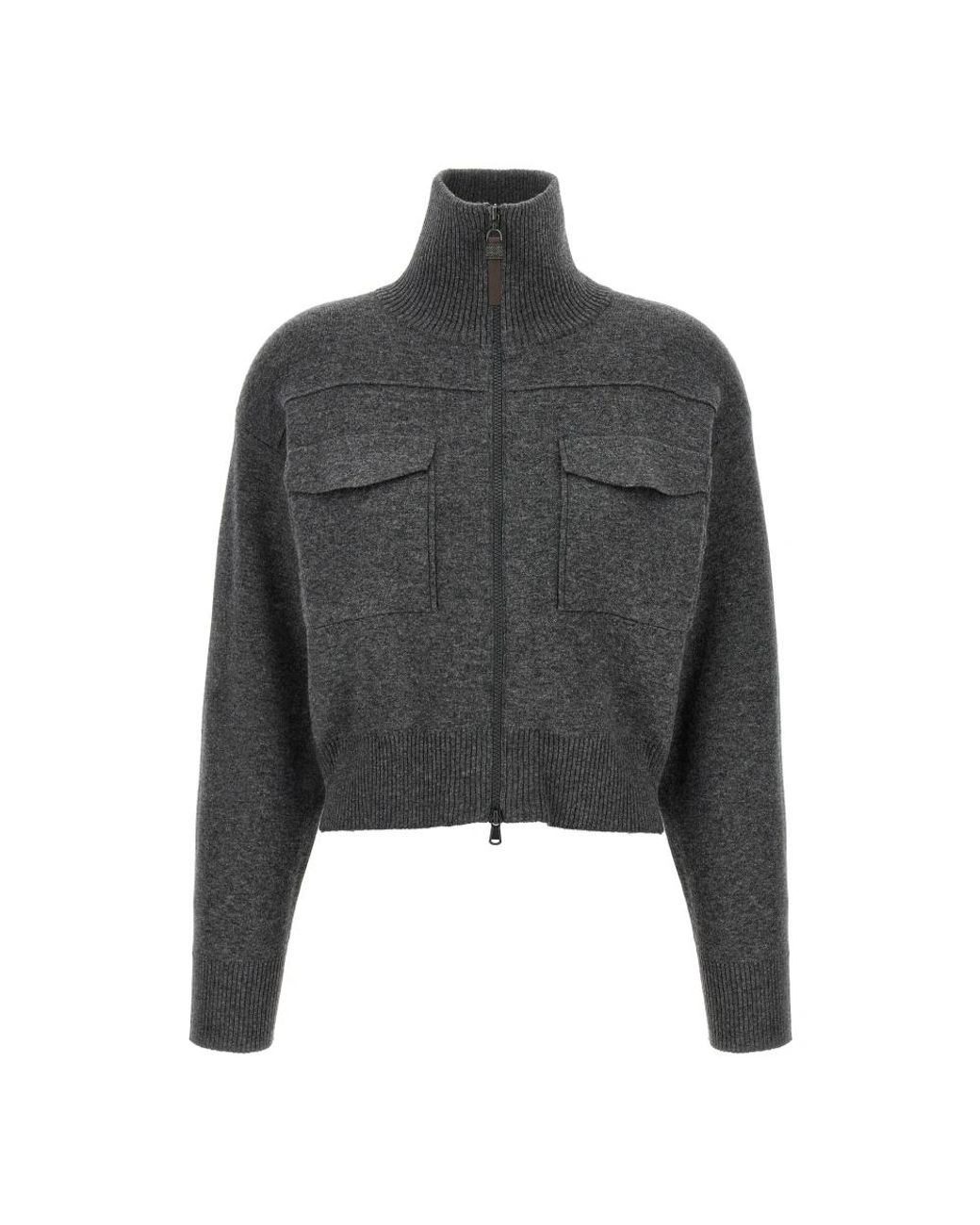 Brunello Cucinelli Gray Cashmere Knitwear