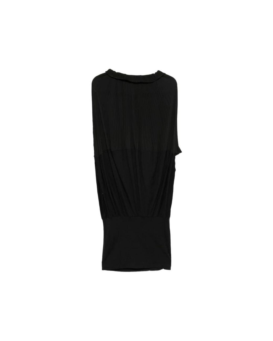 Junya Watanabe Black Sleeveless Tops