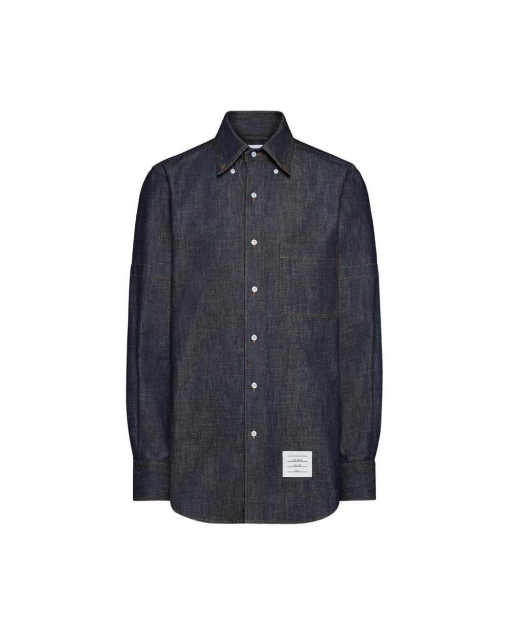 Thom Browne Blue Denim Shirts for men