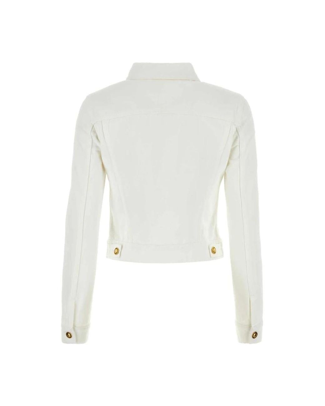 Palm Angels White Denim Jackets
