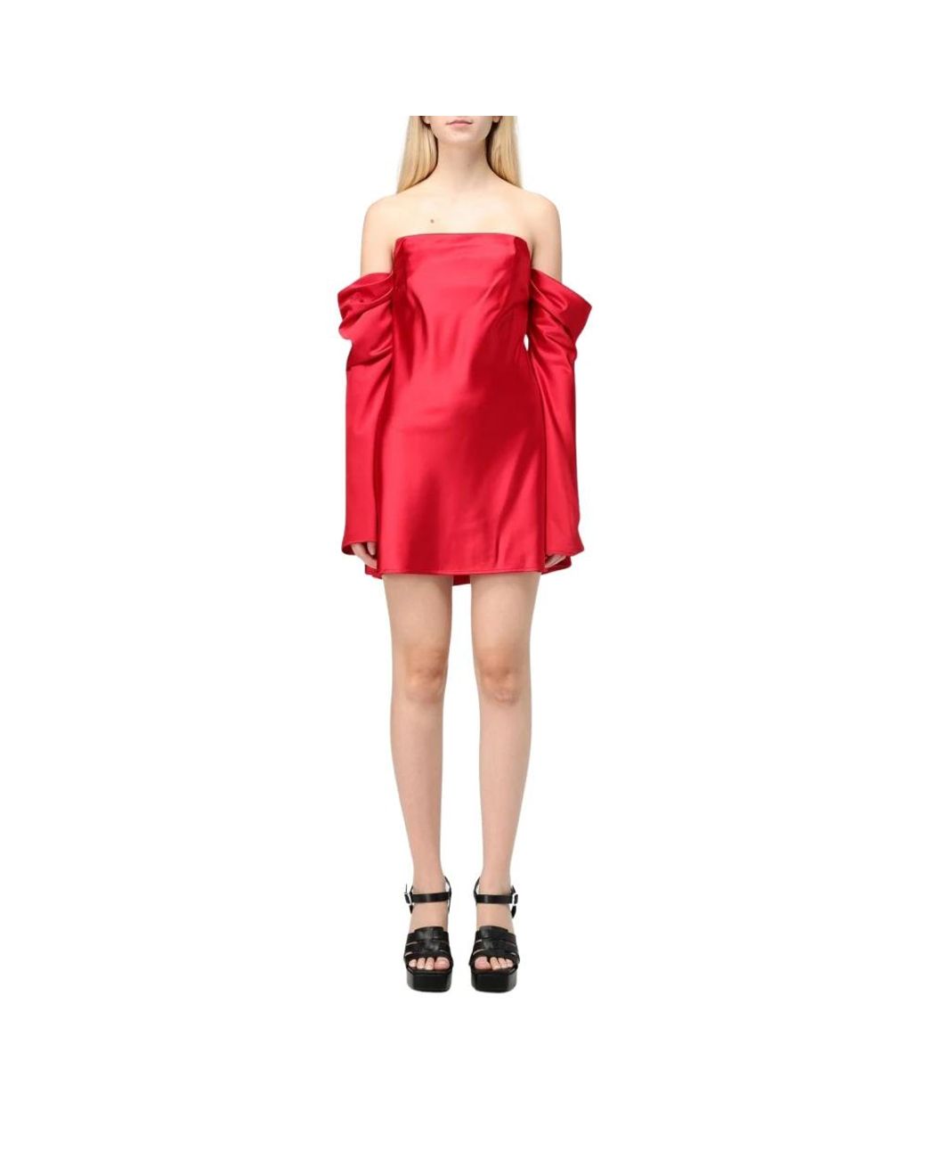 Aniye By Kleedjes ,Rood ,Rode Off-Shoulder Mini Jurk in het Red