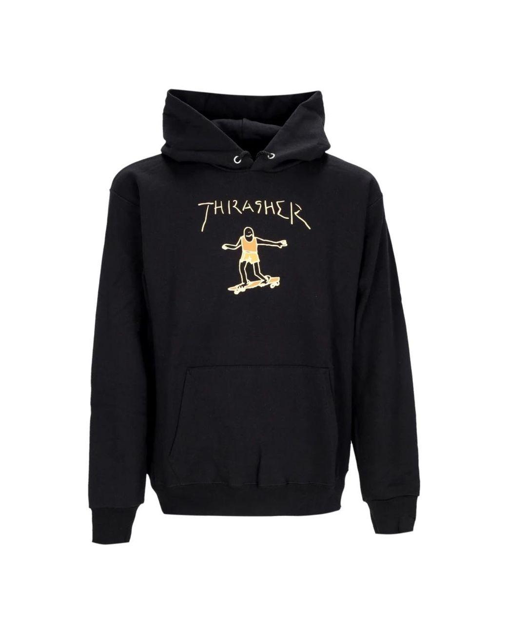 Thrasher Hoodies & Sweatvesten ,Zwart ,Zwart/Bruine Hoodie Lange Mouw Sweatshirt in het Blue voor heren