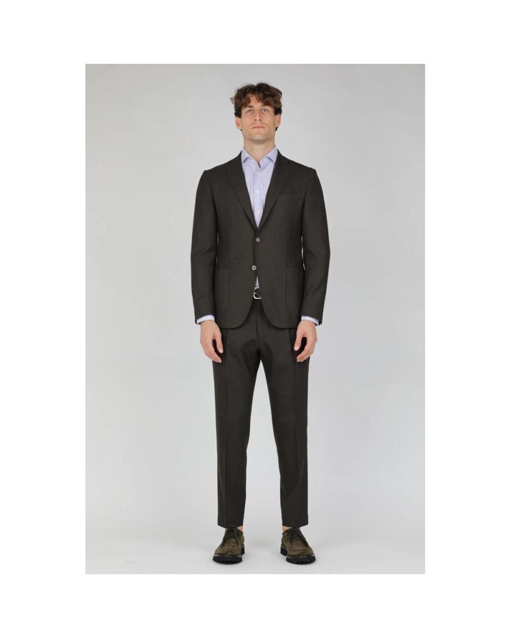Traiano Milano Purple Formal Shirts for men