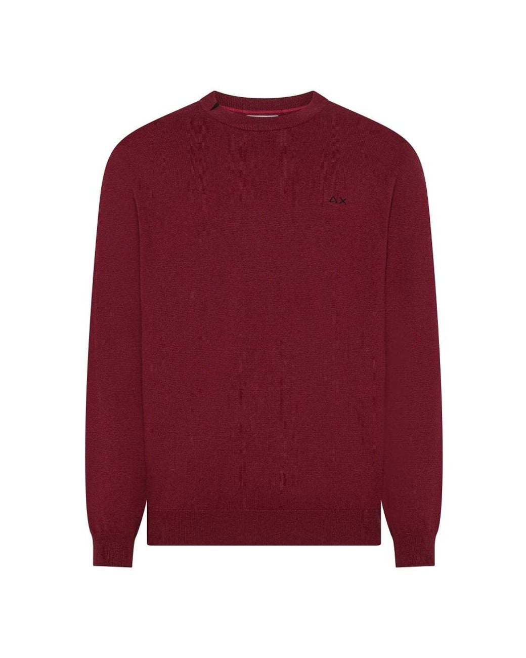 Sun 68 Red Round-Neck Knitwear for men