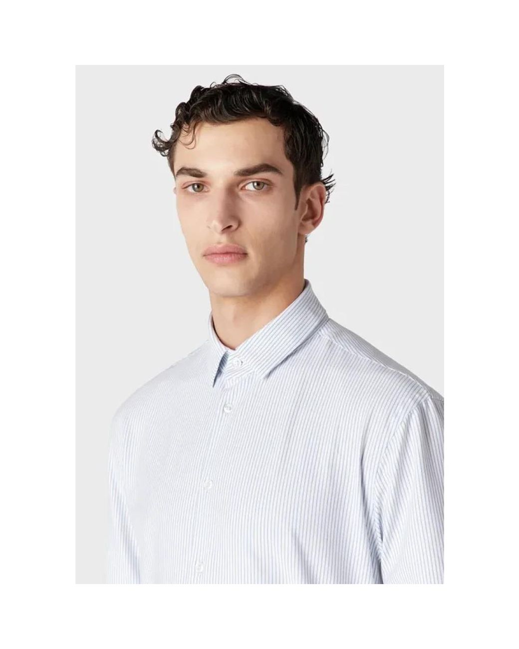 Giorgio Armani Blue Formal Shirts for men