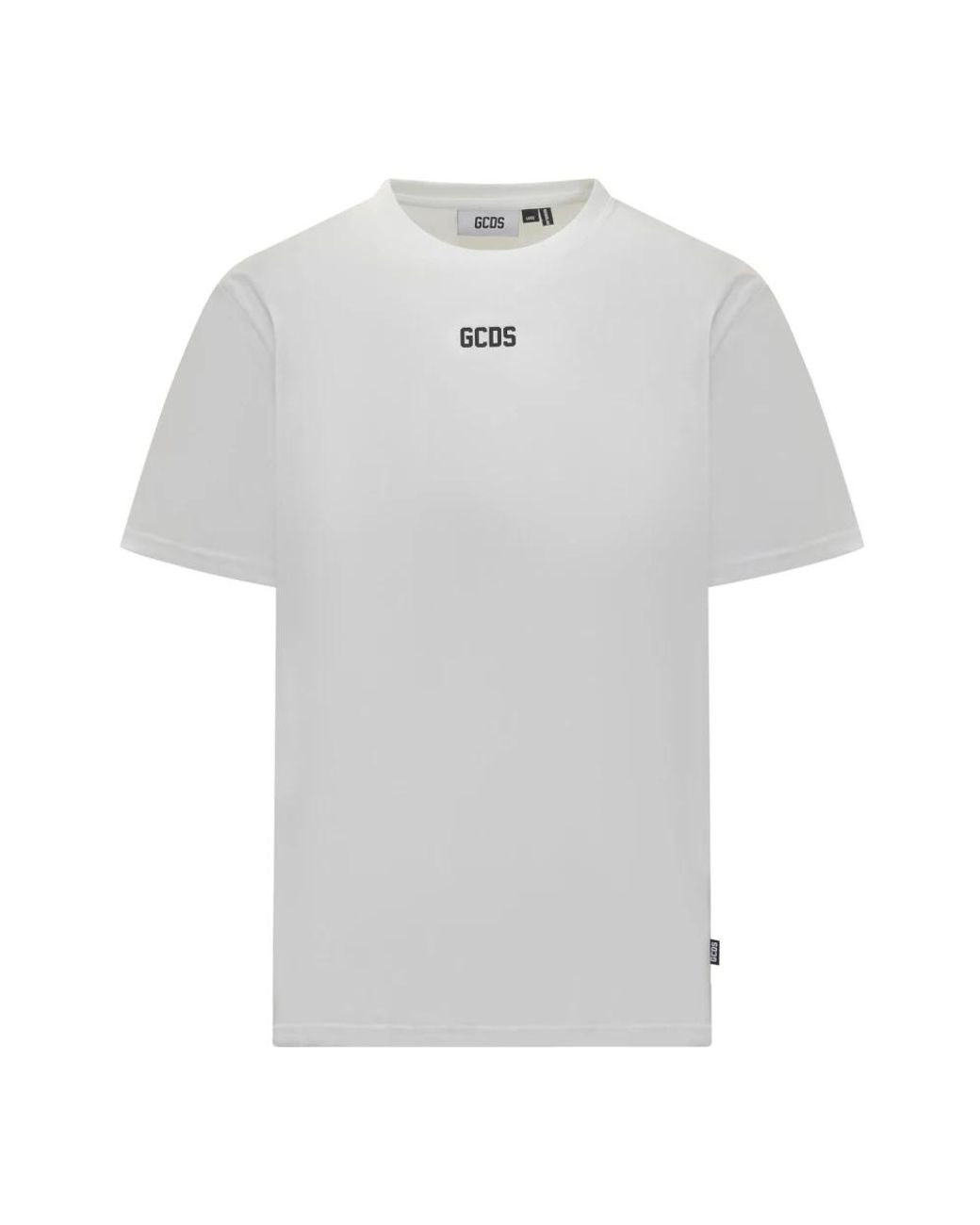 Gcds Tops ,Wit ,Katoen Eco Logo Regular T-Shirt in het White voor heren