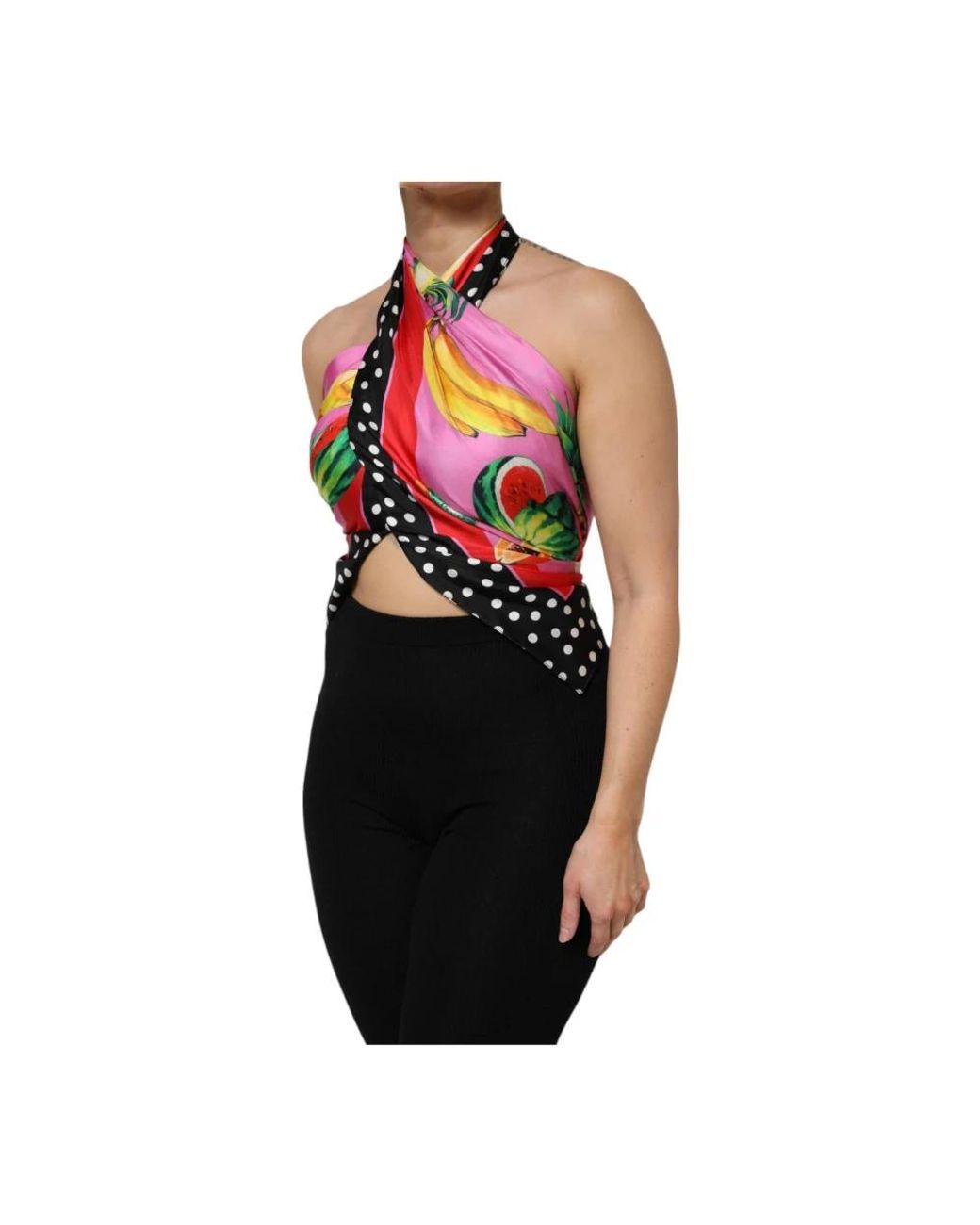 Dolce & Gabbana Black Sleeveless Tops