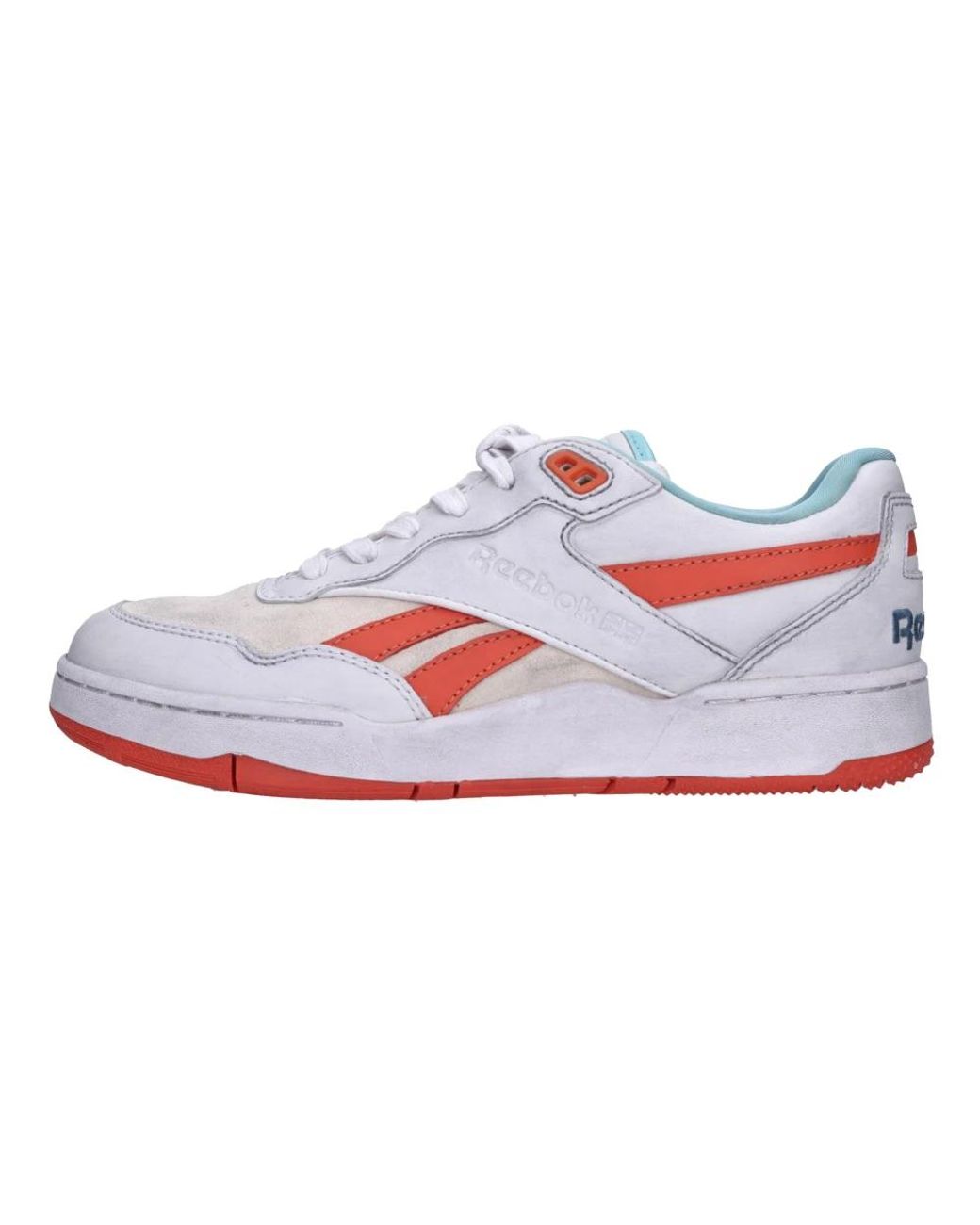 Reebok Schoenen ,Veelkleurig ,Leer Sneakers Multi Colour in het White voor heren