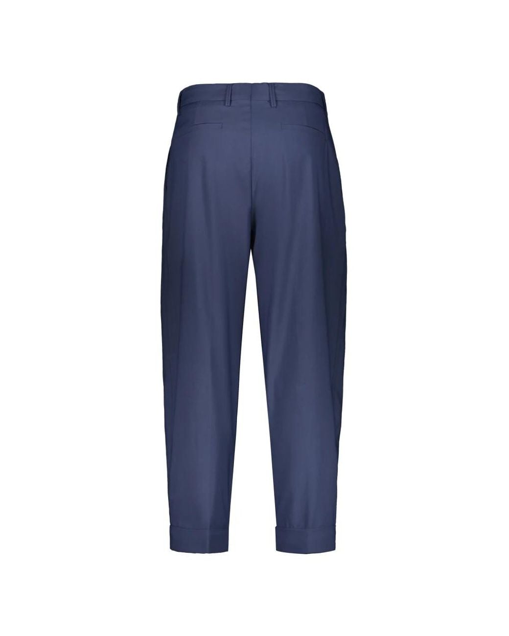 Moorer Blue Tapered Trousers