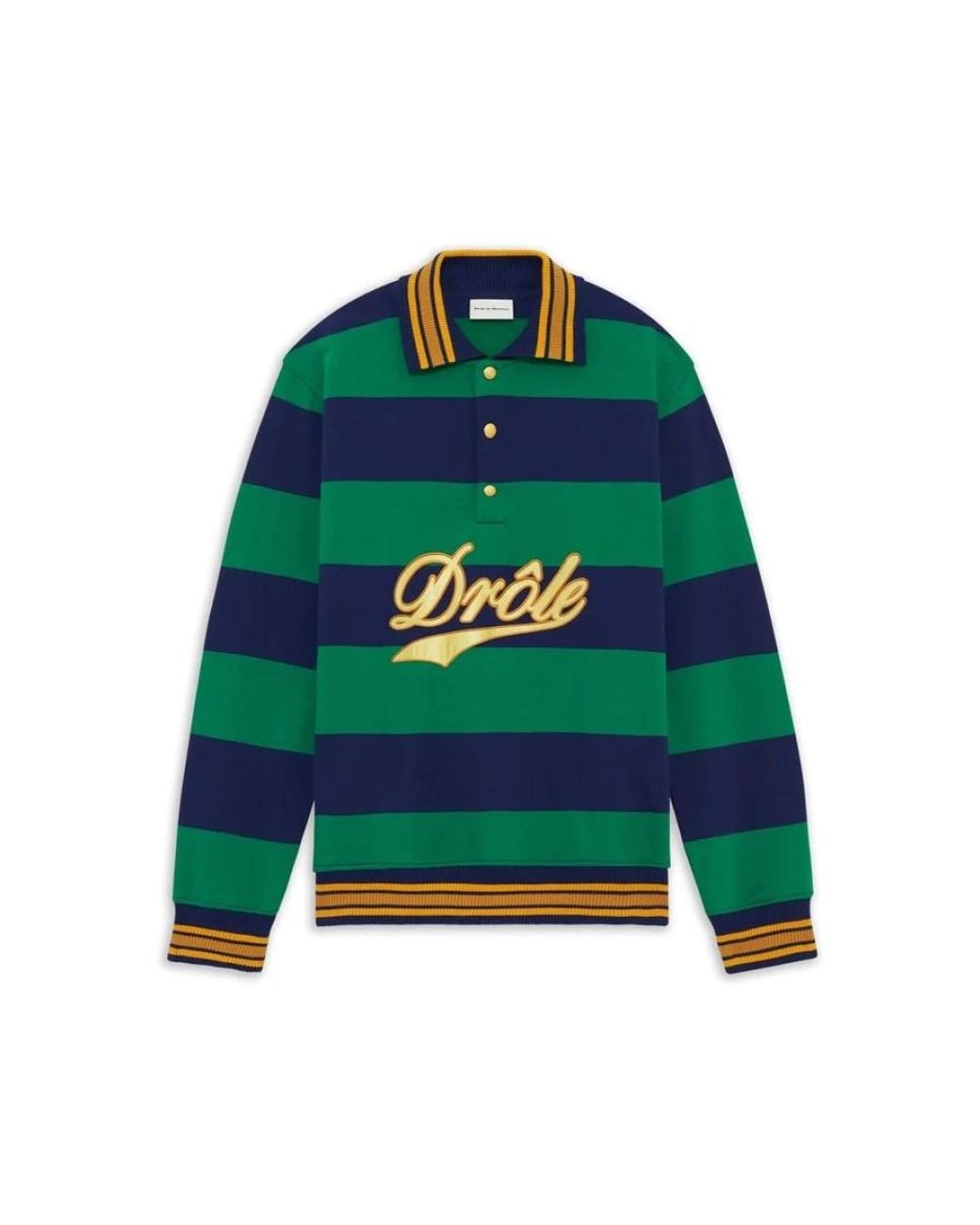 Drole de Monsieur Green Polo Shirts for men