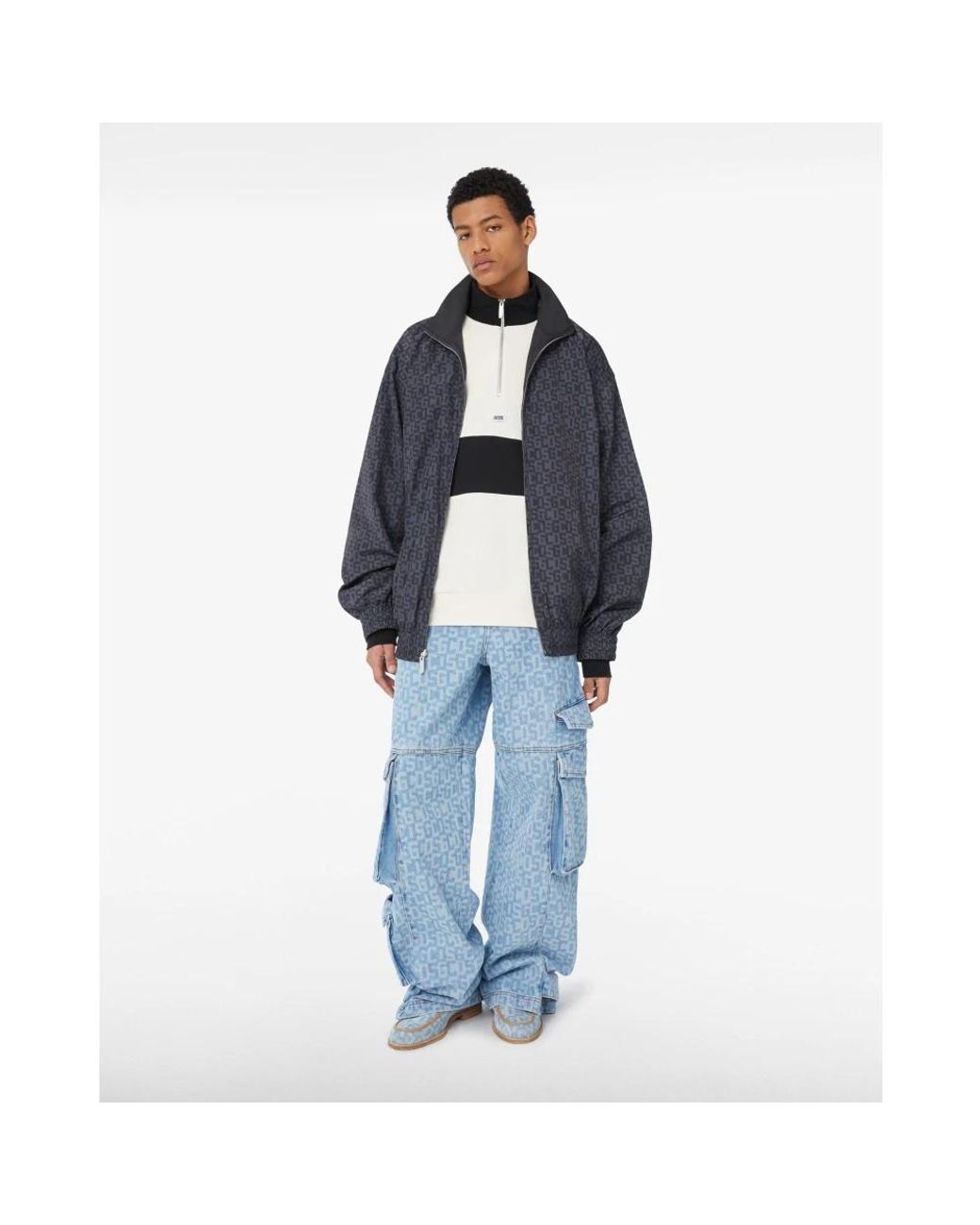 Light Jackets di Gcds in Black da Uomo