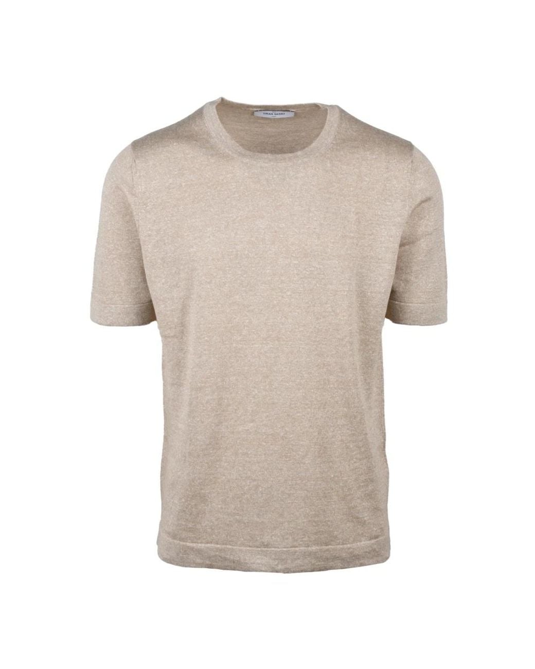 Gran Sasso Natural Round-Neck Knitwear for men