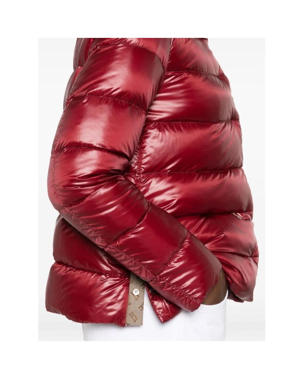 Herno Red Cappa Dettaglio Monogram