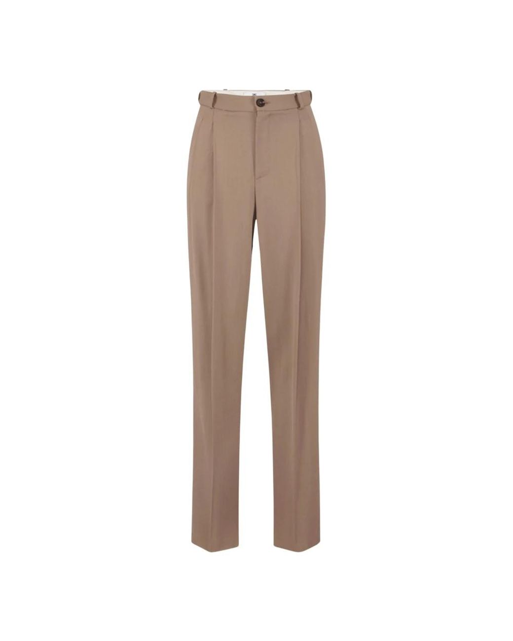 Elisabetta Franchi Natural Wide Trousers