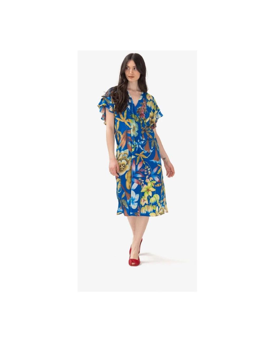 Momoní Blue Midi Dresses